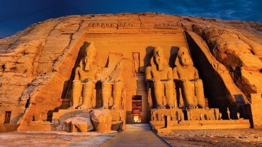 The Abu Simbel temples, carved into cliffs in southern Egypt, are iconic ancient monuments dedicated to Pharaoh Ramses II and Queen Nefertari.