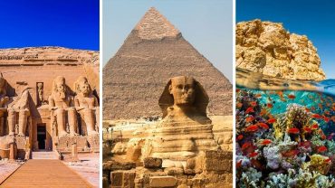 Egypt offers mesmerizing attractions like the Great Pyramids of Giza, the Sphinx, the temples of Luxor, and the vibrant city of Cairo.