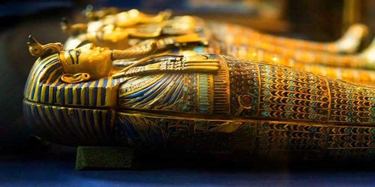 King Tutankhamun, the "Boy King" of ancient Egypt, reigned from 1332-1323 B.C., and his nearly intact tomb was discovered in 1922.