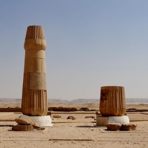 Tell El Amarna is an ancient Egyptian archaeological site housing the ruins of Akhetaten, built by Pharaoh Akhenaten in the 14th century BCE.