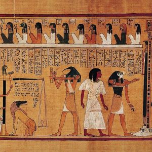 The Book of the Dead is an ancient Egyptian funerary text, consisting of spells and prayers to guide the deceased in the afterlife.