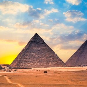 The Great Pyramid of Giza, an ancient marvel of engineering and the last standing Wonder of the Ancient World, remains an iconic symbol of Egypt.