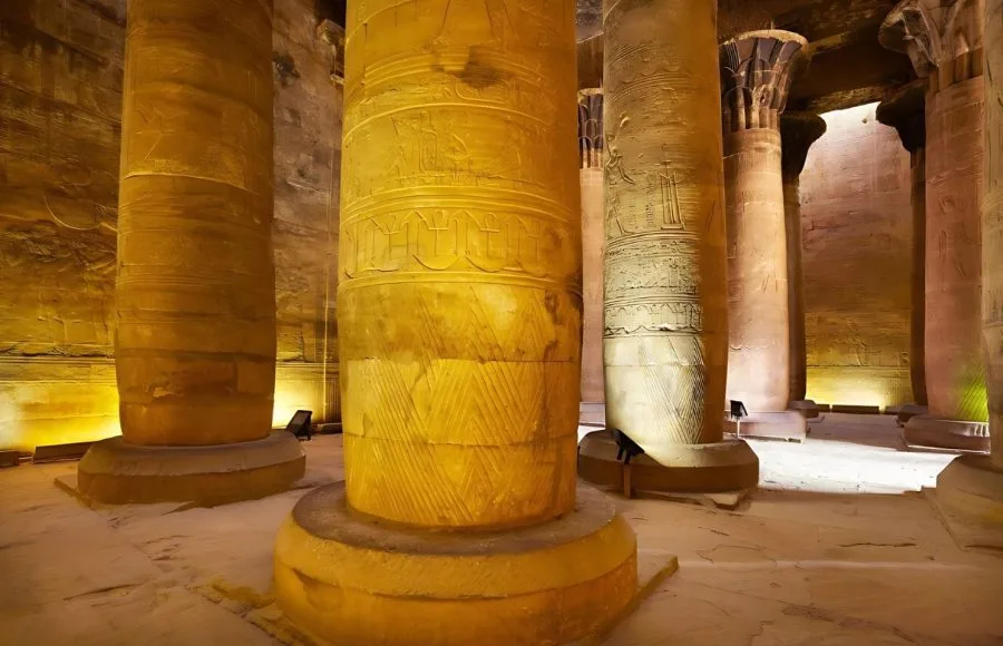 Edfu-Temple-of-Horus-Pillared-Hall-Tripidays-Egypt-Tours