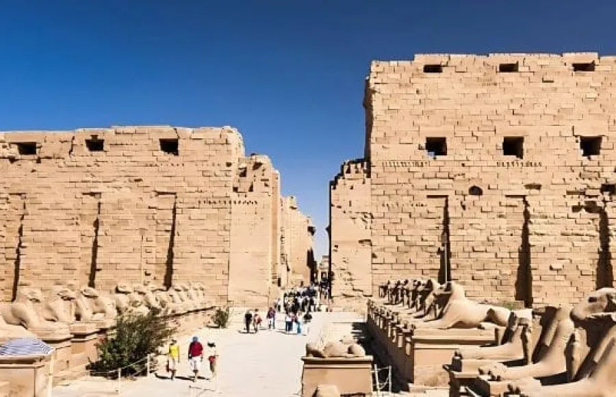 First-Pylon-and-Sphinx-Avenue-Karnak-Temple-Tripidays-Egypt-Tours
