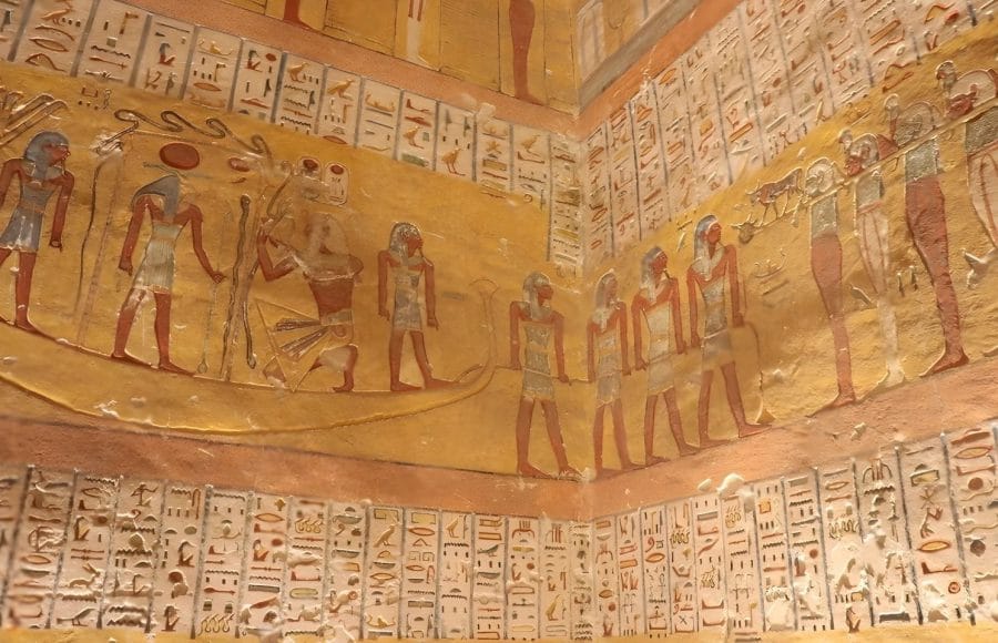 Hieroglyphics-Inside-the-Tomb-of-Rameses-vi-Valley-of-the-Kings-Tripidays-Egypt-Tours