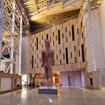 Colossal Ramesses II Pharaonic statue in the Grand Egyptian Museum GEM Giza Egypt artifact