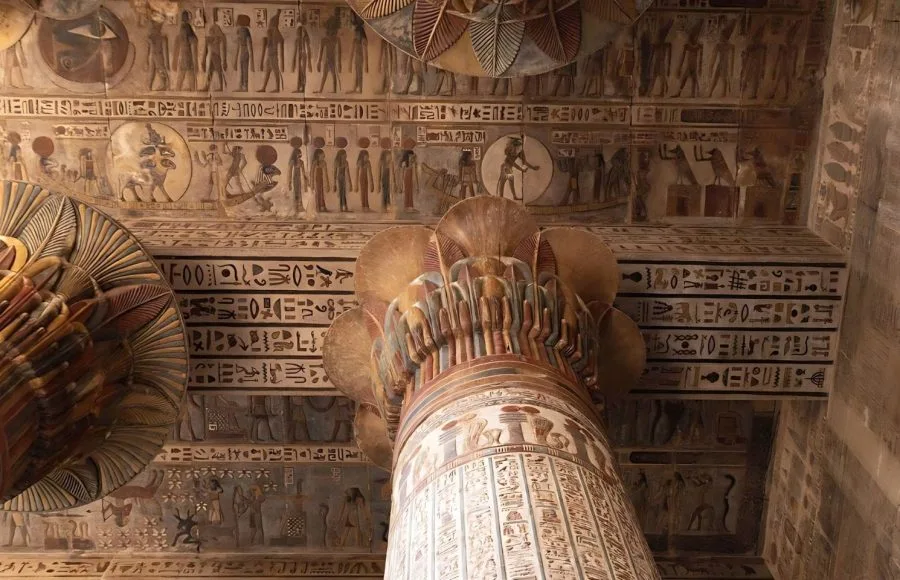 Restored-Ceiling-and-Columns-of-Khnum-Temple-in-Esna-Tripidays-Egypt-Tours