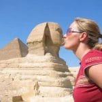 Sphinx-Giza-Girl-Kiss-Redshirt-Sunglasses-photo-Tripidays-Egypt-Tours