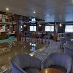 The main lounge and bar area on the ms blue shadow ii nile cruise.