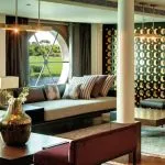 The luxurious lounge on the Esplanade Mayfair Nile Cruise.