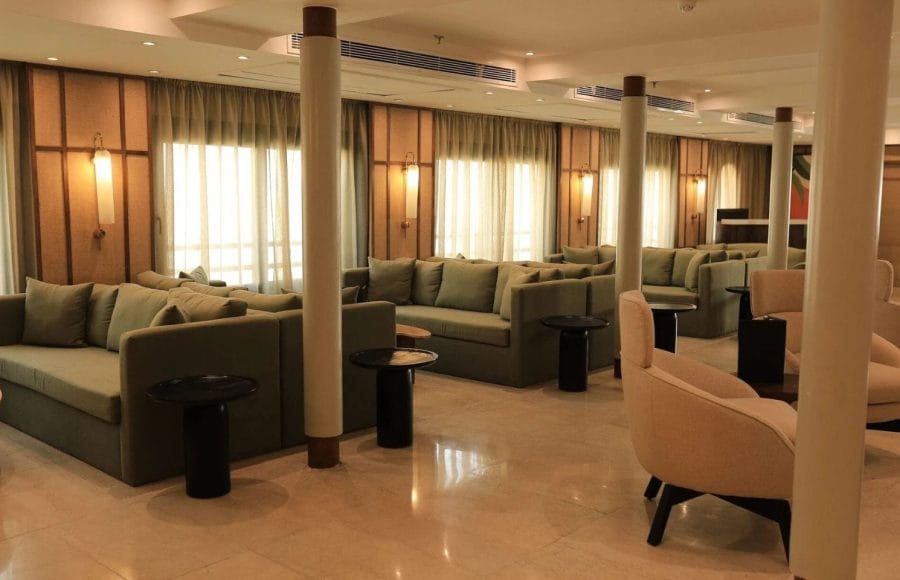 Spacious and Comfortable Main Lounge of MS Le Fayan II Nile Cruise.