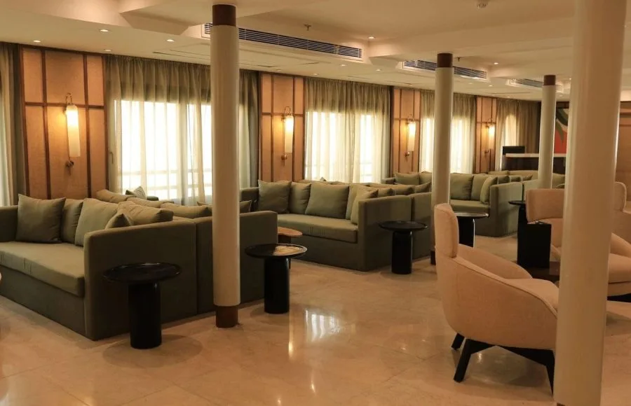 Spacious and Comfortable Main Lounge of MS Le Fayan II Nile Cruise.
