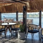 Shaded Outdoor Dining Area on MS Le Fayan Nile Cruise.
