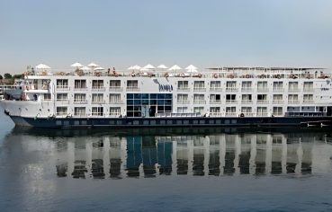 Discover the elegance of the MS Al Jamila Nile Cruise ship sailing the majestic Nile River in Egypt.