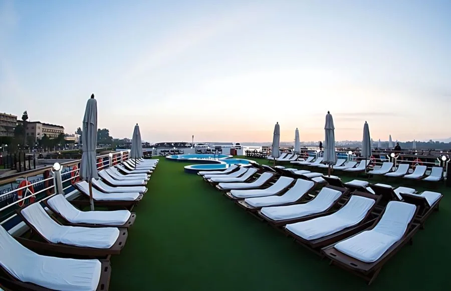 The sun deck on the MS Concerto I Nile Cruise.
