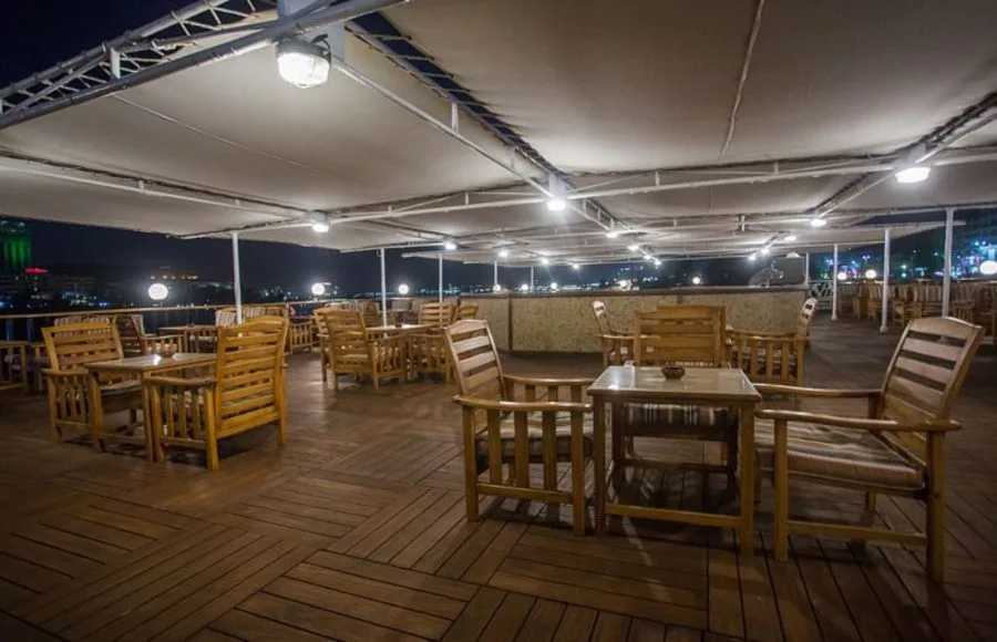 Sundeck bar of the Concerto Plus Nile Cruise