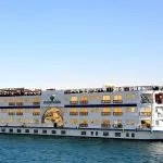 Nile River cruise ship, "Esmeralda," in Egypt.