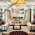 The luxurious lounge on the Esplanade Nile Cruise.