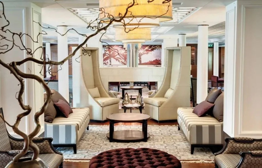 The luxurious lounge on the Esplanade Nile Cruise.