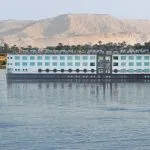 The MS Esplanade Nile Cruise ship on the river.