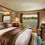 A luxurious suite on the Esplanade Nile Cruise.