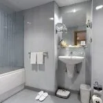 Modern bathroom on the Crown Emperor Nile Cruise.