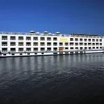 The Iberotel Crown Emperor Nile Cruise ship on the Nile River.