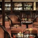 Elegant lounge bar on the Crown Empress Nile Cruise.
