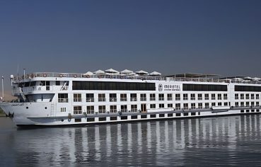 The Iberotel Crown Empress Nile Cruise ship on the Nile River.
