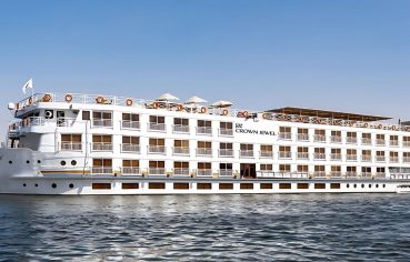 The Jaz Crown Jewel Nile Cruise ship on the Nile River.