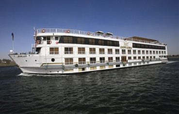 The Jaz Crown Jubilee Nile Cruise ship on the Nile River.