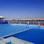 Swimming pool on the sundeck of the Jaz Crown Jubilee Nile Cruise.