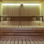 Wooden sauna on the Ms Crown Jubilee Nile Cruise.