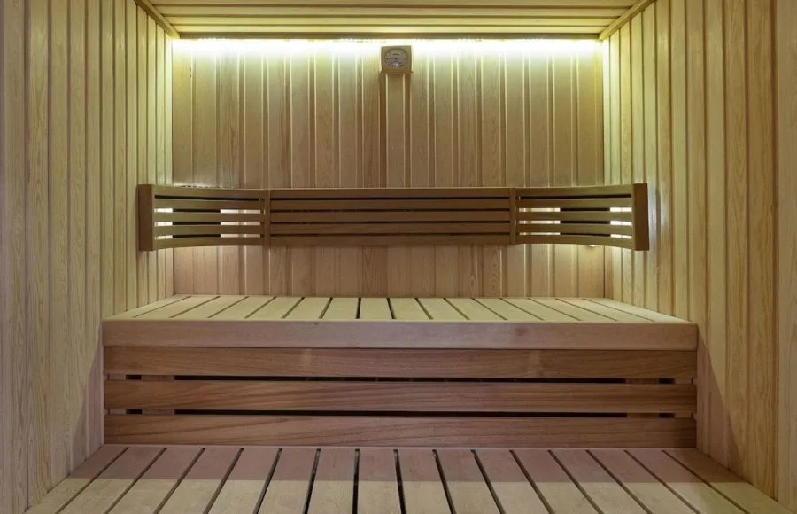 Wooden sauna on the Ms Crown Jubilee Nile Cruise.