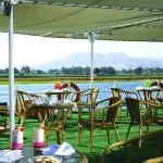 Sun deck with seating on the Jaz Crown Prince Nile Cruise.