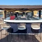 Stylish Sun Deck Bar on MS Le Fayan II Nile Cruise