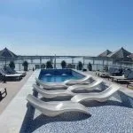The Sun Deck and Pool on MS Le Fayan Nile Cruise.