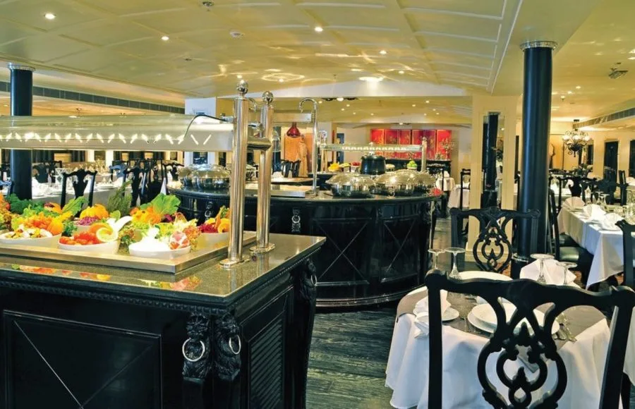 A buffet in the restaurant on the Mayfair Nile Cruise.
