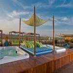 A jacuzzi on the sun deck of the MS Mayfair Nile Cruise.