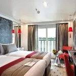 A twin-bedded cabin on the MS Mayflower Nile Cruise.