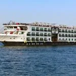 The MS Mayflower Nile Cruise ship on the river.