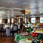 Fresh and colorful buffet setup in the restaurant of the MS Medea Nile Cruise