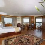 Luxurious and spacious suite with large windows on the MS Medea Nile Cruise