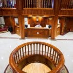 The grand reception area on the Princess Sarah I Nile Cruise.