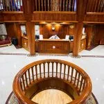 The grand reception area on the Princess Sarah I Nile Cruise.