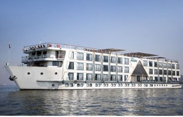 MS Princess Sarah II Nile Cruise ship sailing on the Nile River.