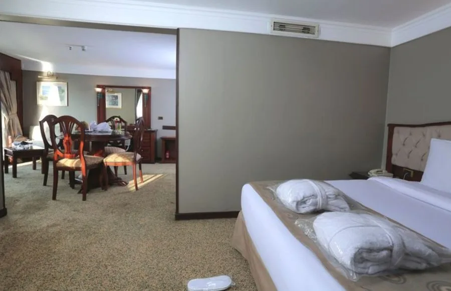 A spacious suite on the MS Princess Sarah II Nile Cruise.