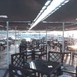 The open-air restaurant on the sun deck of the MS Princess Sarah II Nile Cruise.