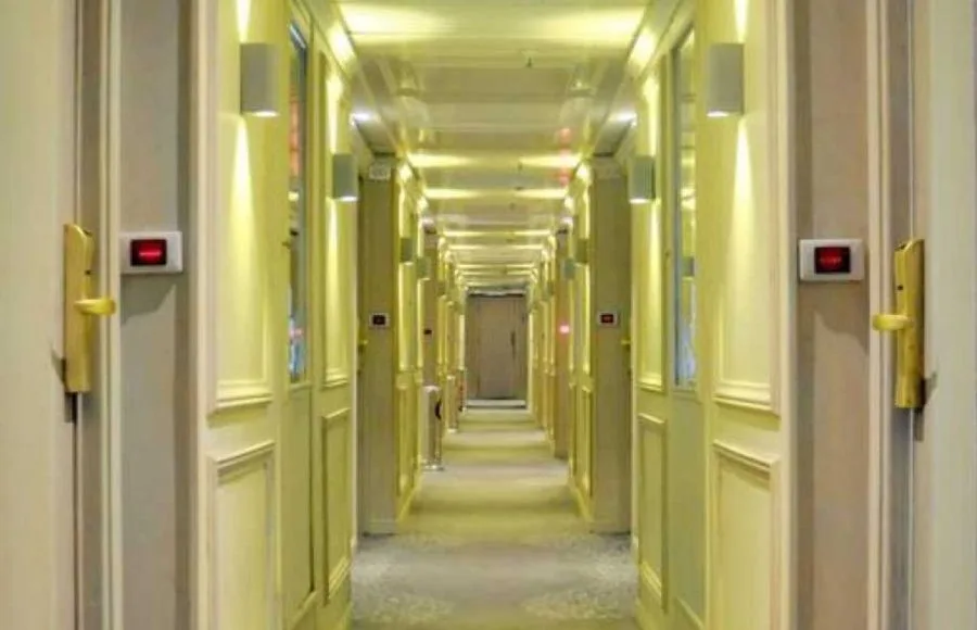 Corridor on the Sunrise MS Semiramis I Nile Cruise leading to guest cabins.