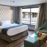 The spacious Junior Suite on the MS Semiramis I Nile Cruise.